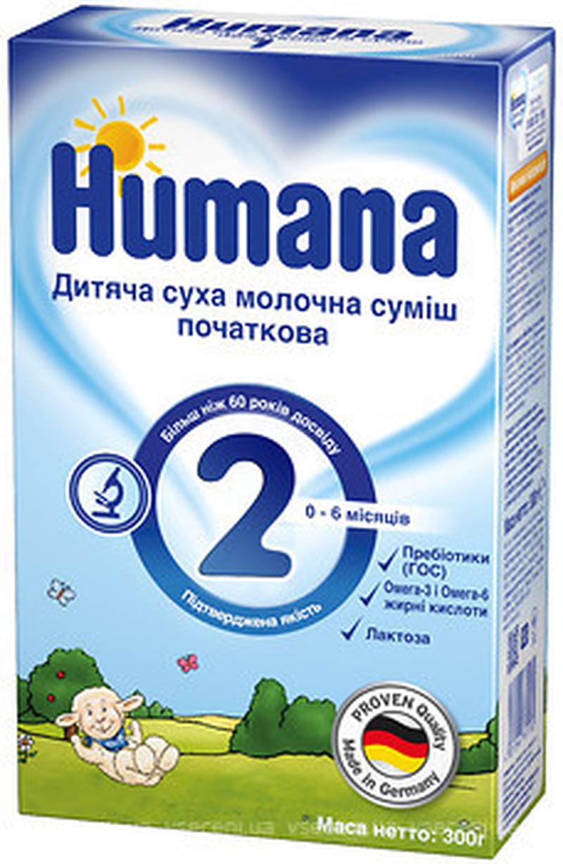 Молочна суміш Хумана 2 300г