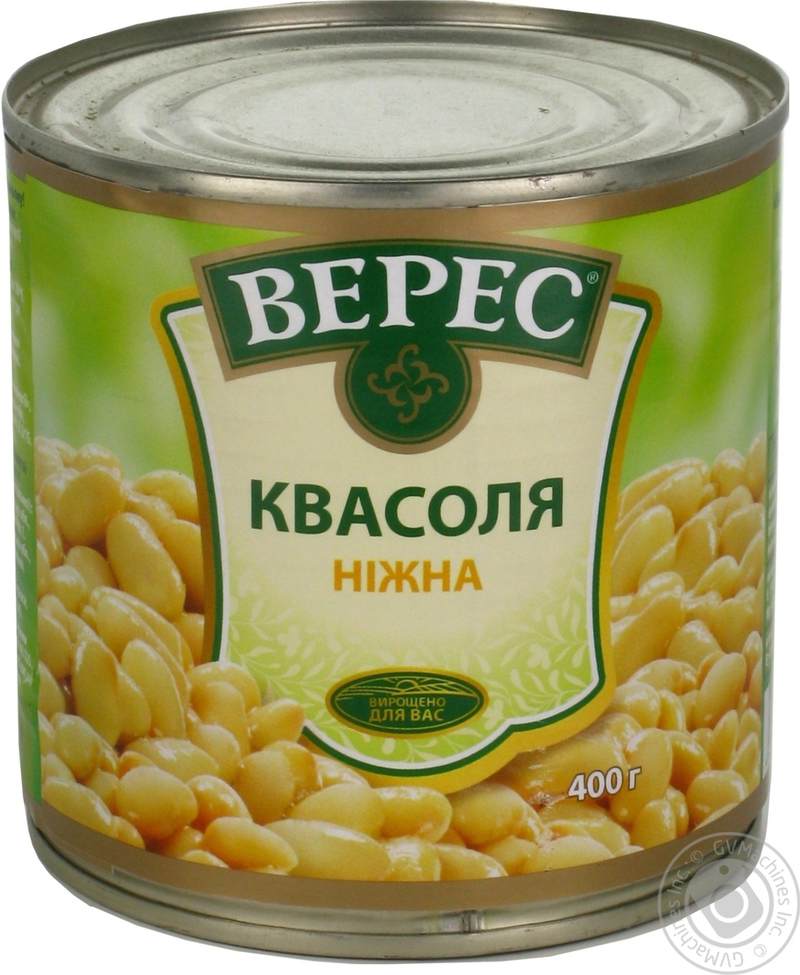 Квасоля Верес ніжна біла 400г ж/б