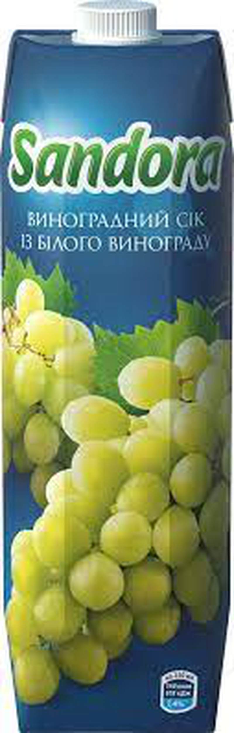 Сік Сандора білий виноград 0,95л