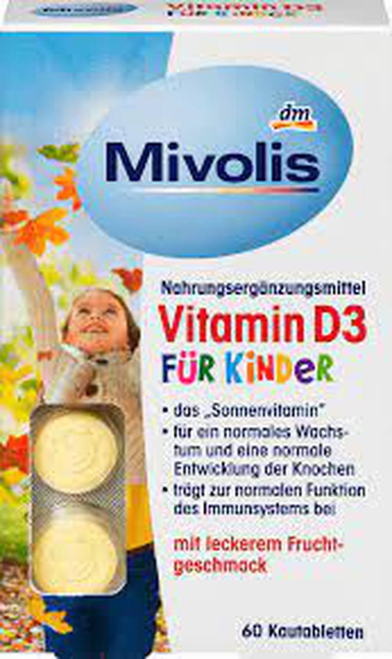 Вітаміни дитячі Міволіс 60шт./Німеччина