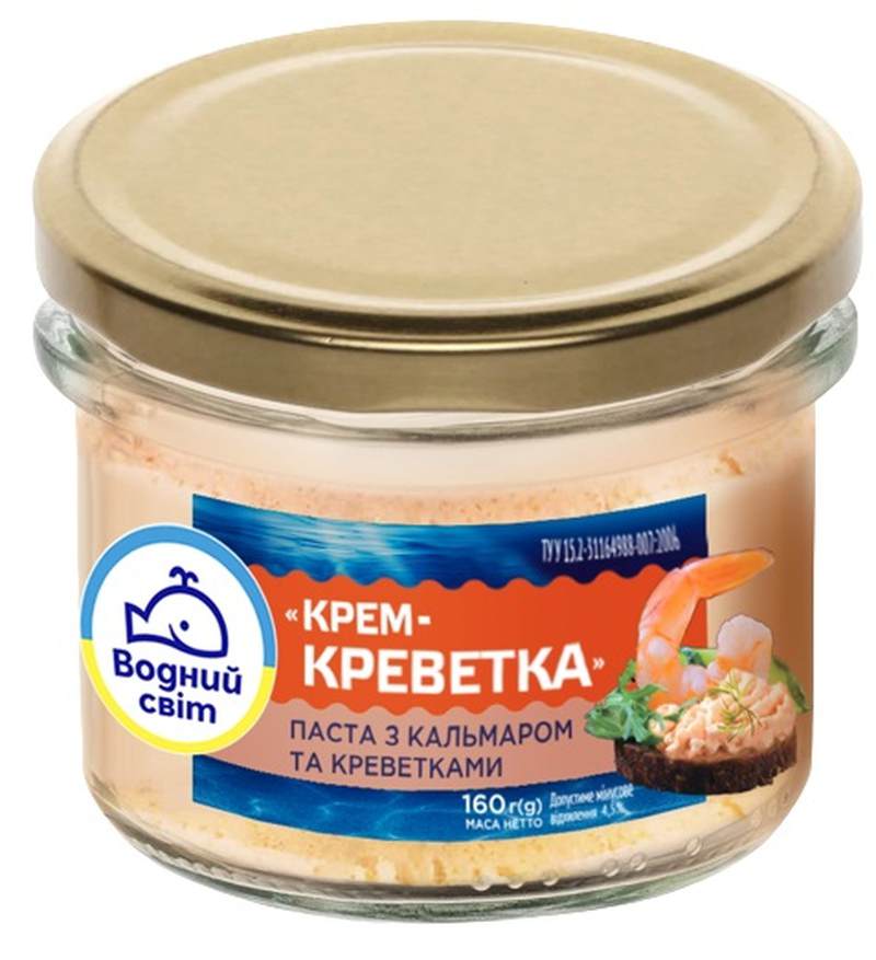 Паста ВС Крем-креветка 160г с/б