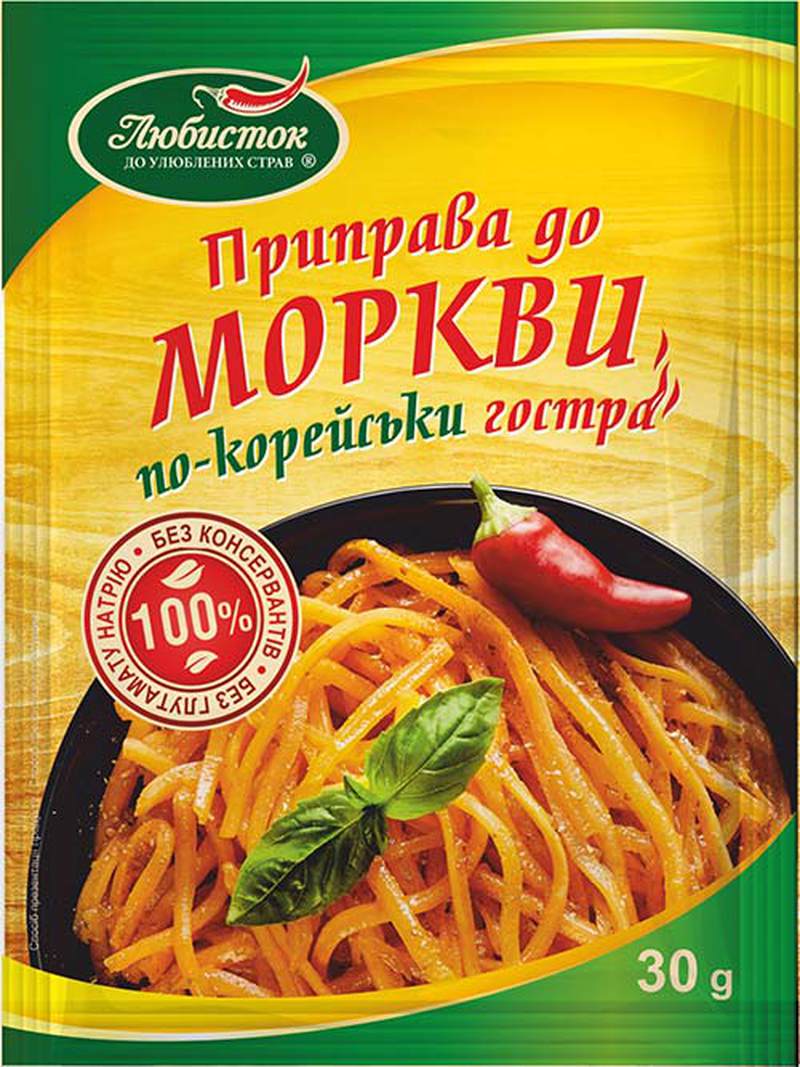 Приправа Любисток до моркви по корей. гостра 30г