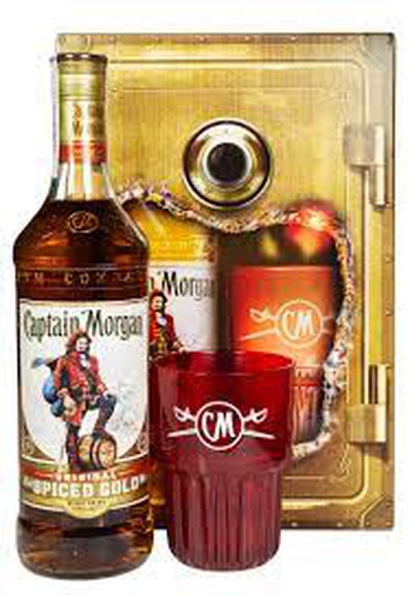 Алк напій на основі рому Капітан Морган Спайс Голд 0,7л 35% + стакан