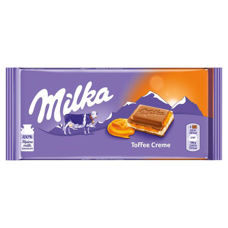 Шоколад Мілка карамель/крем 100г