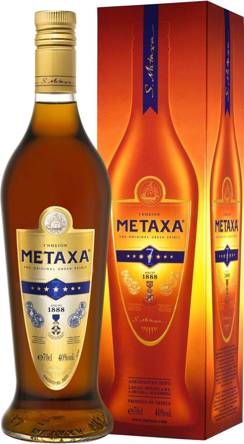 Напій алкогольний Метакса 7* 0,7л 40% коробка