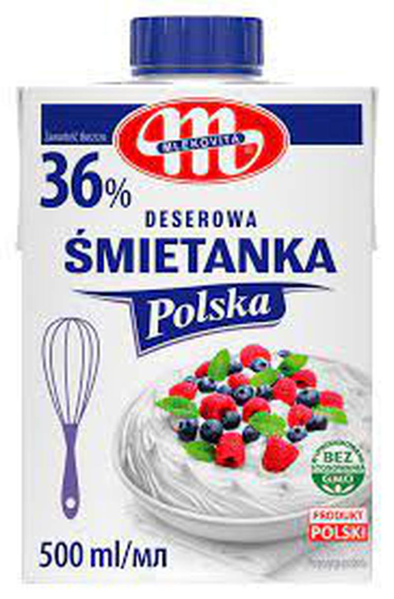 Вершки Млековіта 36% 500мл/Польща