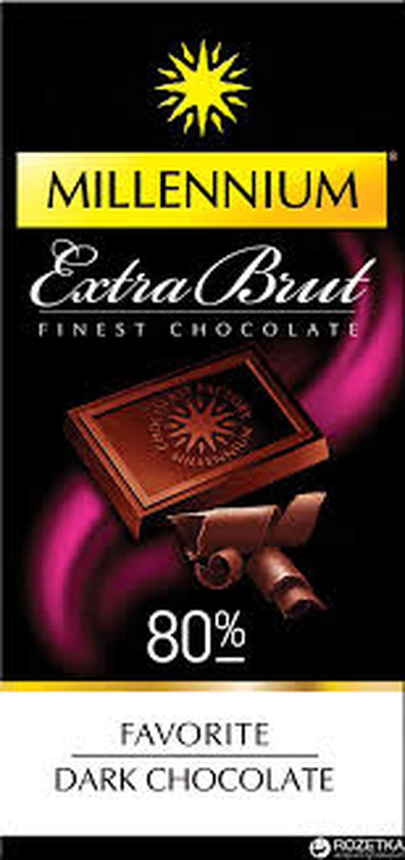 Шоколад Мілленіум Брют 80% 100г