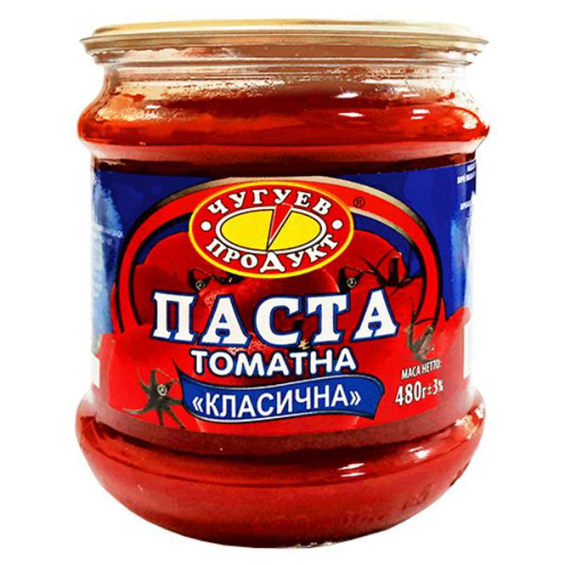 Томатна паста Чугуїв класична 480г с/б