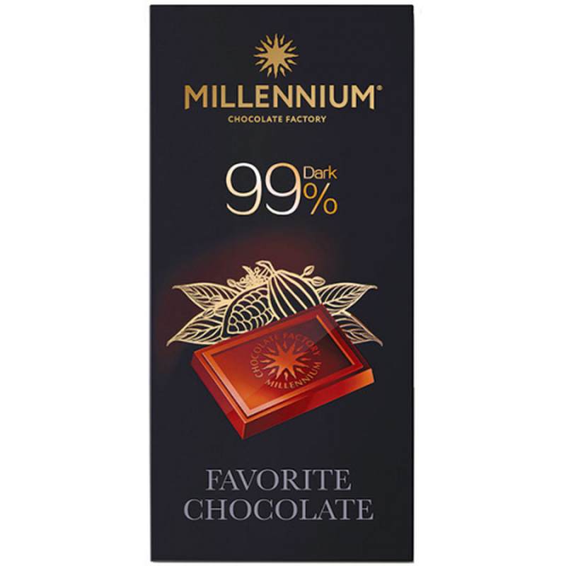Шоколад Мілленіум чорний 99% 100г