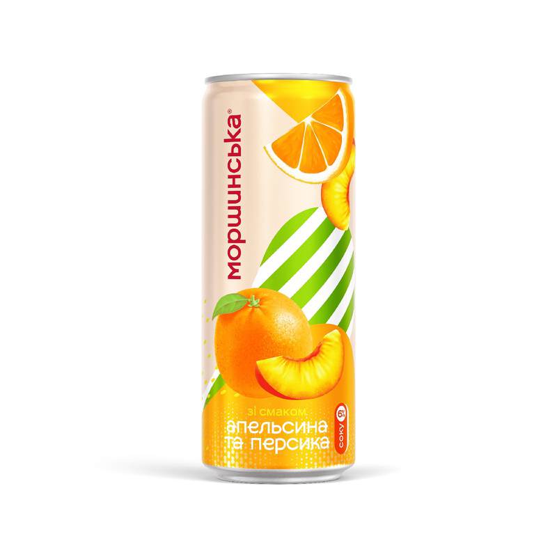 Напій Моршинська Лимонада апельсин/персик 0,33 ж/б