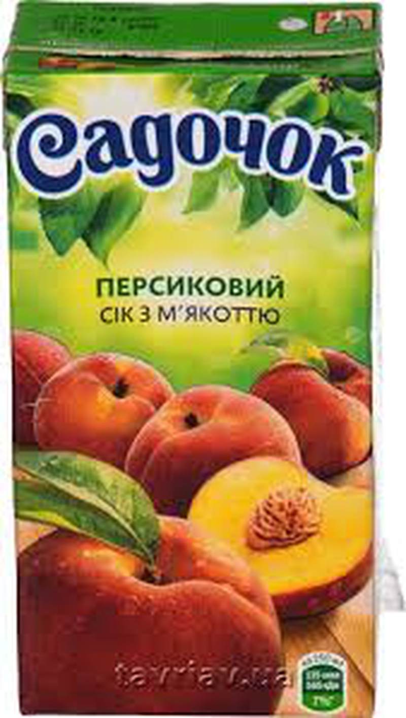 Сік Садочок яблуко/персик 0,5л