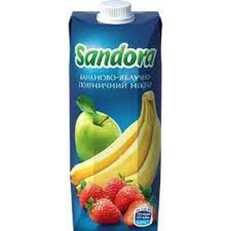 Сік Сандора банан/полуниця 0,5л