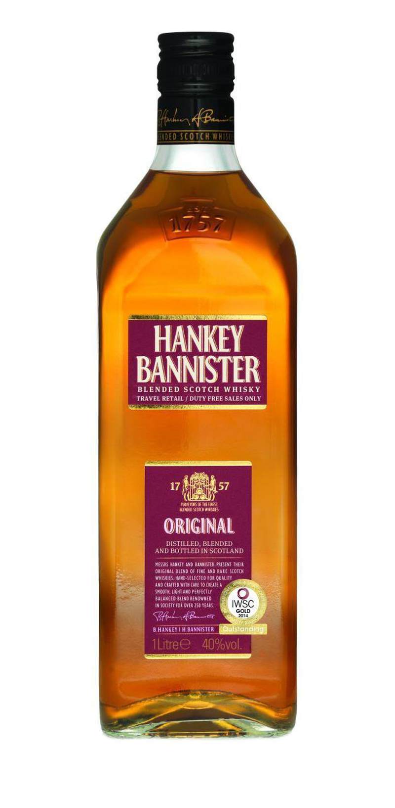 Віскі Ханкі Баністер Шотландія 0,5л 40%