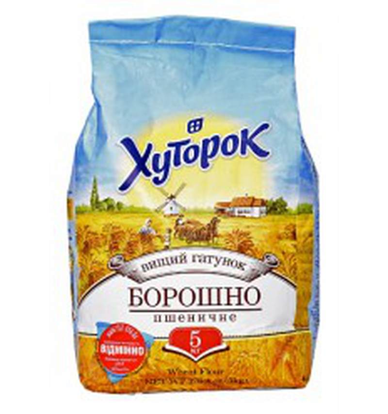 Борошно пшеничне Хуторок 5кг