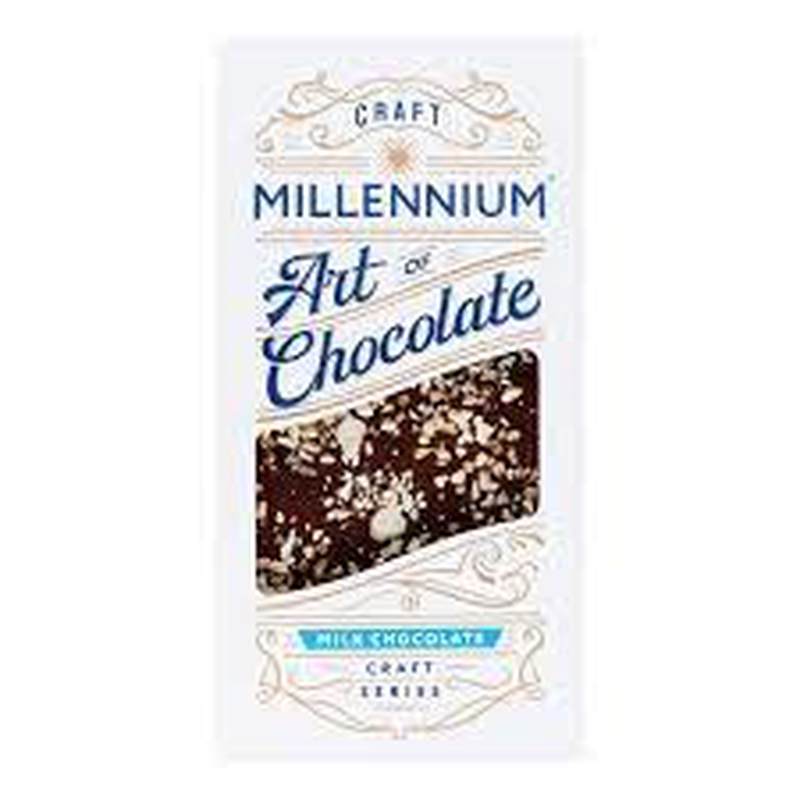 Шоколад Мілленіум Крафт молочний з фундоком і карамеллю 100г
