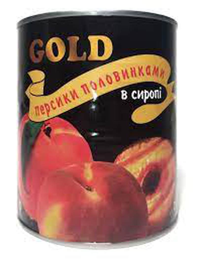 Персики консервовані Голд 850г/Польща