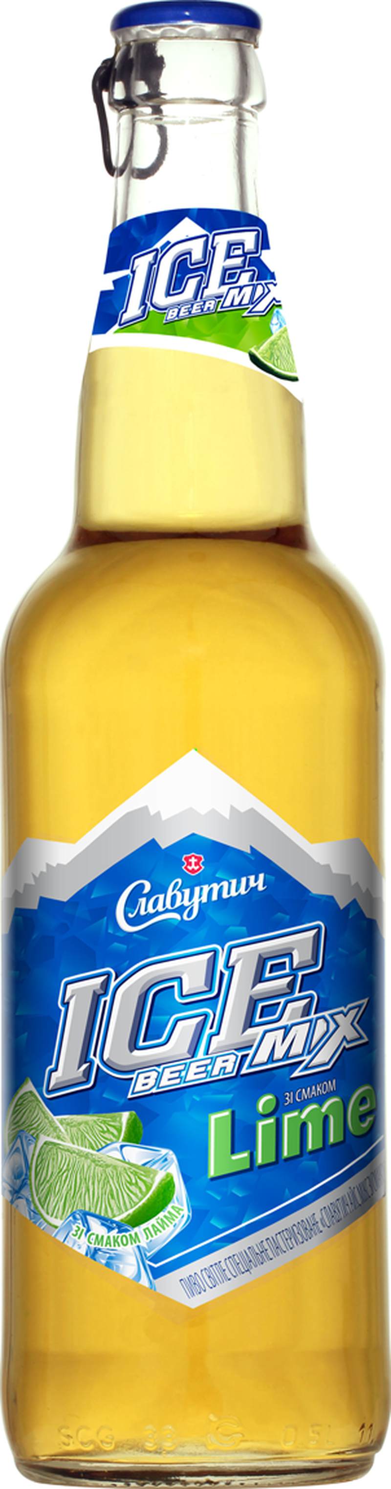 Пиво Славутич Айс Мікс Лайм 0,5л