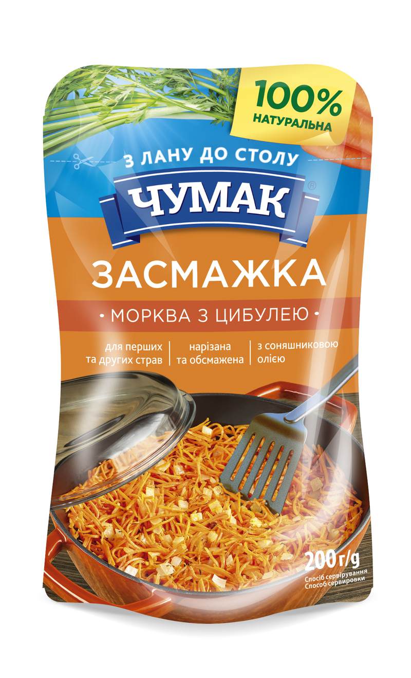 Засмажка Чумак морква з цибулею 200г д/п