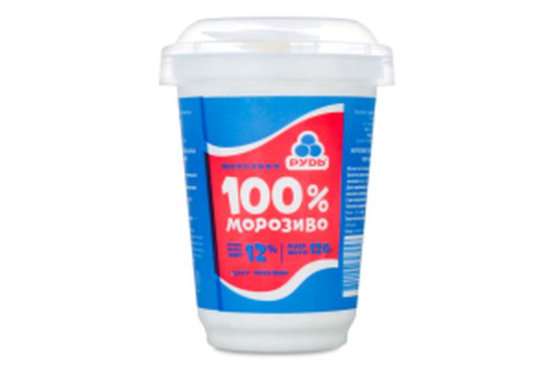 Морозиво Рудь 100% 120г стакан