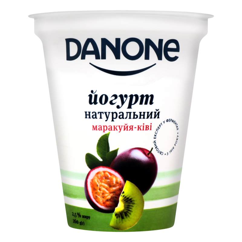 Йогурт Данон 2,5% ст. 260г в асорт.