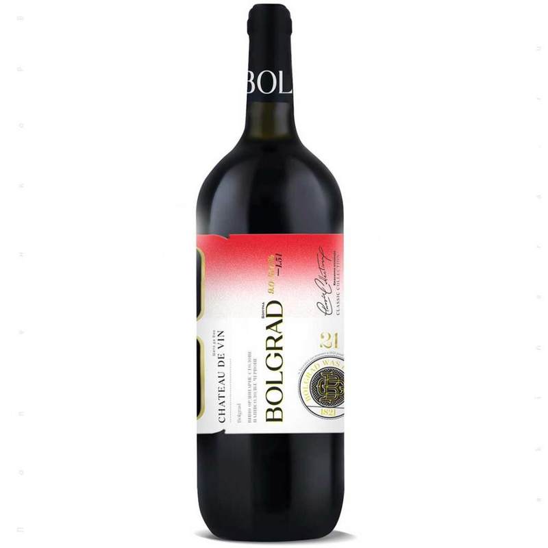 Вино Болград Шато де Вин червоне н/сол 1,5л