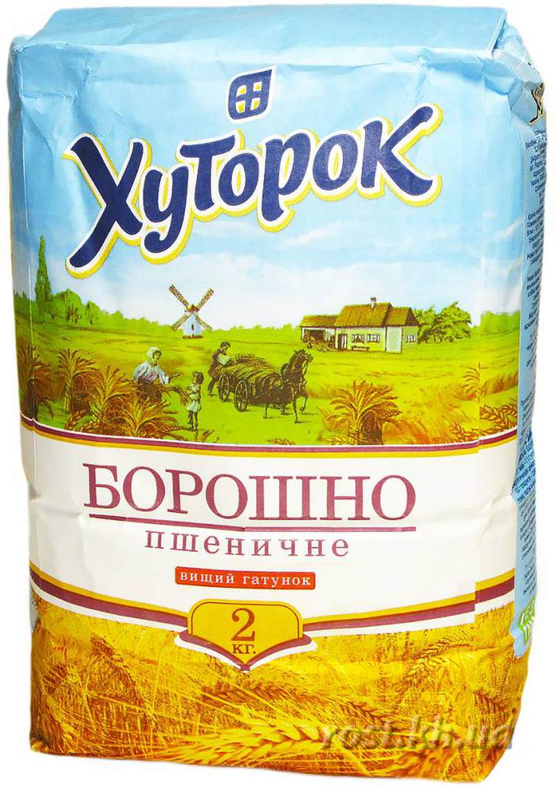 Борошно пшеничне Хуторок 1,8кг