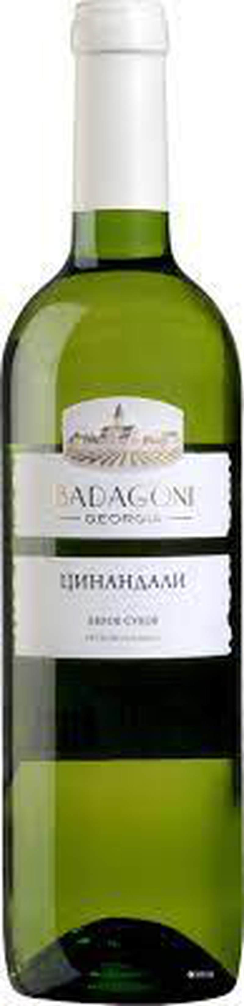 Вино Бадагоні Цинандалі біле/сухе 0,75л